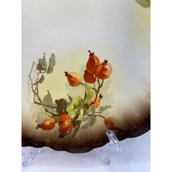 1890's Warwick China round Serving Plater - Picture 2 of 9